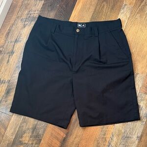 adidas Men's Black Flat Front Shorts 36